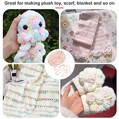 2 моток полиэфирной пряжи для вязания спицами и крючком OCOR-TA0003-09A