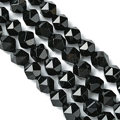 Бусины из натурального черного оникса G-K066-13-10mm