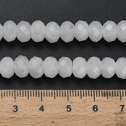 Бусины из натурального белого нефрита&nbsp;G-Z111-A36