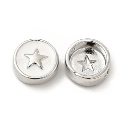 Латунь эмаль бисера KK-E068-VB453-2