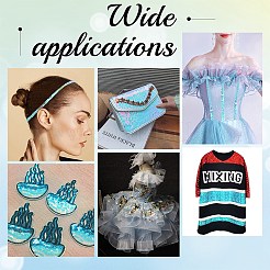 Lt.blue с пайеткой цвета ab / рулет с блестками&nbsp;X-BS17Y