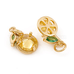 Латунные микро проложить кубического циркония подвески&nbsp;X-ZIRC-G169-03G