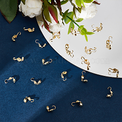 100 шт. 5 латунных наконечника для бусин KK-BBC0009-04