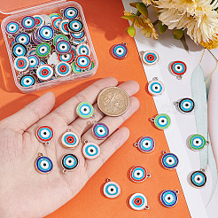 84 шт. 14-х цветные подвески из пластиковой эмали ccb CCB-PH0001-24