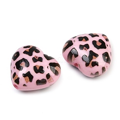 Печатные непрозрачные акриловые бусины&nbsp;LS-OACR-S077-01B