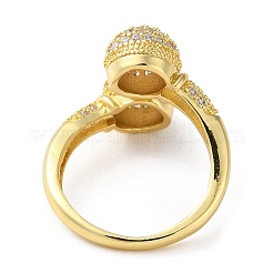 Покрытие стойки латунные циркониевые открытые манжеты RJEW-K249-15G