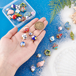 30 шт. 15-х стилевые фарфоровые подвески ручной работы&nbsp;PALLOY-PH01898