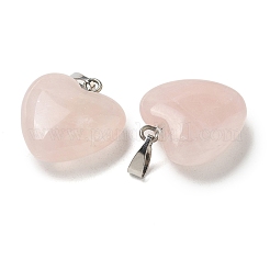Природного розового кварца подвески G-K385-03P-02