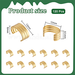 120шт латунные складные обжимные концы&nbsp;KK-PH0014-10C