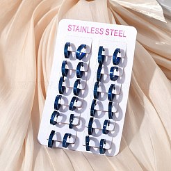 Серьги-кольца из нержавеющей стали 304 с эффектом полировки&nbsp;EJEW-M001-38A