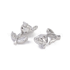 Латунные микропаве прозрачные подвески с фианитом&nbsp;KK-K351-43B-P