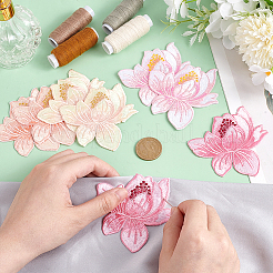 8 шт. 4-х цветные полиэстеровые нашивки на одежду PATC-PH0001-09