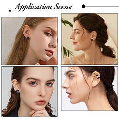 16 шт. 4 стиля серьги-каффы из сплава и нержавеющей стали 304 EJEW-HS0001-17