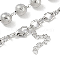 Ожерелья с подвесками из латуни с микропаве и прозрачным фианитом и пластиковым жемчугом NJEW-H028-03P