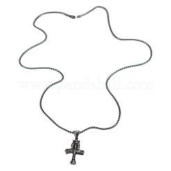 Крест анкх с глазом ра 304 нержавеющая сталь кулон ожерелья для мужчин FS-WG3C167-01