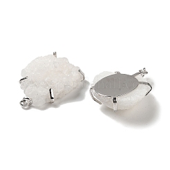 Натуральный druzy кварцевые подвески&nbsp;G-C096-01P