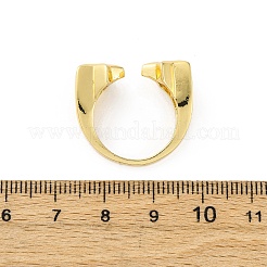 Регулируемые манжеты-кольца из латуни с микропаве из кубического циркония для женщин RJEW-U053-02G