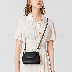 Кожаные ручки сумки и неповрежденный соединитель треугольной пряжки сумки&nbsp;FIND-WH0191-13B