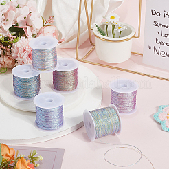 6 рулон плетеного полиэстерового шнура 6 цветов&nbsp;WCOR-CY0001-02A