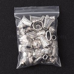 50 шт. 10-х стилевые тибетские сплавные многолепестковые колпачки для бусин&nbsp;TIBE-YW0001-77