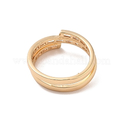 Латунные микро проложить кубического циркония кольца RJEW-R146-12B-G