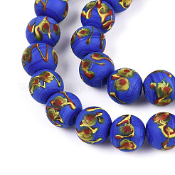 Бусы лэмпворк ручной работы LAMP-N028-05F