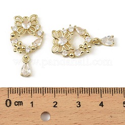 Латунные микро проложить кубического циркония подвески&nbsp;LS-KK-C107-03G