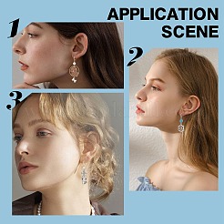 30шт 3 цвета латунные клипсы для серег KK-SC0003-26