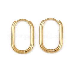Овальные серьги-кольца из нержавеющей стали 304&nbsp;EJEW-K268-36G