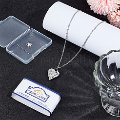 Ожерелье из урны с прахом из нержавеющей стали NJEW-CN0001-04