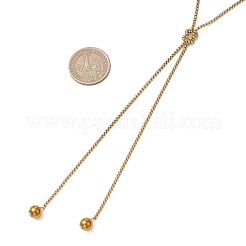 Колье-лариата с цепочкой из нержавеющей стали 304.&nbsp;NJEW-JN05887