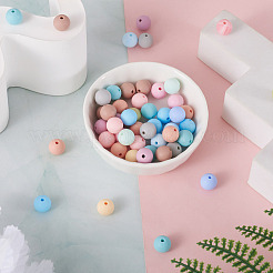 140 шт. 14 цвета пищевые экологически чистые силиконовые бусины SIL-TA0001-26