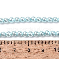 Гальванические оболочки жемчужные бусы пряди&nbsp;BSHE-G041-4mm-03