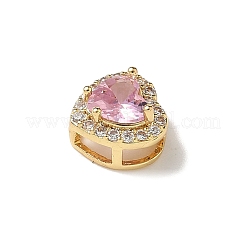 Латунные микро проложить кубического циркония бусы KK-I276-46G-07