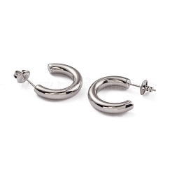 Некорневая нержавеющая сталь 304 серьги-гвоздики для женщин&nbsp;EJEW-G346-07C-P