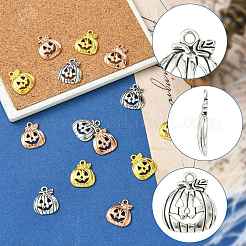 15 шт. 3 цвета тибетский стиль Хэллоуин тыква Джек-о-фонарь подвески из сплава TIBEP-FS0001-41