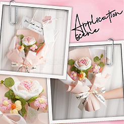 1 набор букетов из искусственных цветов из полиэстера&nbsp;AJEW-SC0031-25A