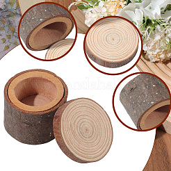 1 шт. деревянные коробки для колец с крышкой DJEW-SP0001-10