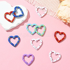 10 шт. окрашенные распылением кольца пружинных ворот из сплава FIND-YW0007-55