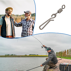 100 шт. латунь с застежкой-соединителем для рыболовного крючка из нержавеющей стали FIND-FH0010-48B