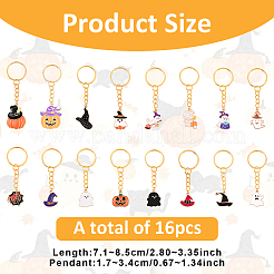 16 шт. брелки из эмалированного сплава&nbsp;KEYC-YW00217