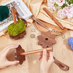 Наборы для изготовления деревянных держателей для пряжи своими руками TOOL-OC0002-04