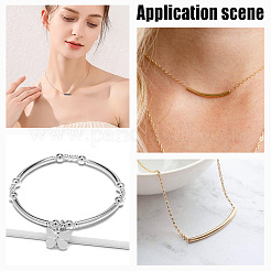 36 шт. 6 стиля трубчатых бусин из нержавеющей стали 304 STAS-AR0001-65