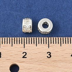 Латунные микро проложить кубического циркония бусы KK-R219-24S