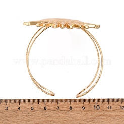 Браслеты-манжеты из сплава и железа для женщин&nbsp;BJEW-F501-01B-KCG