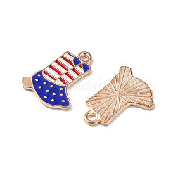Подвески из сплава с эмалью в стиле американского флага ENAM-K067-40