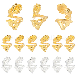 60 шт. 2-х цветные бусины-разделители из сплава&nbsp;FIND-SC0017-90