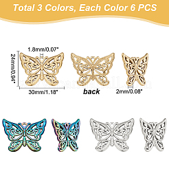 18 шт. подвески из нержавеющей стали 304 двух цветов&nbsp;STAS-DC0010-90