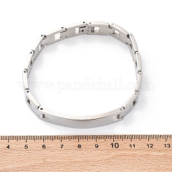 201 браслет-цепочка для часов из нержавеющей стали&nbsp;BJEW-B078-175P