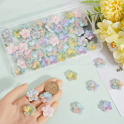 60 шт. 6-х цветные кабошоны из непрозрачной смолы декоден RESI-SC0005-82